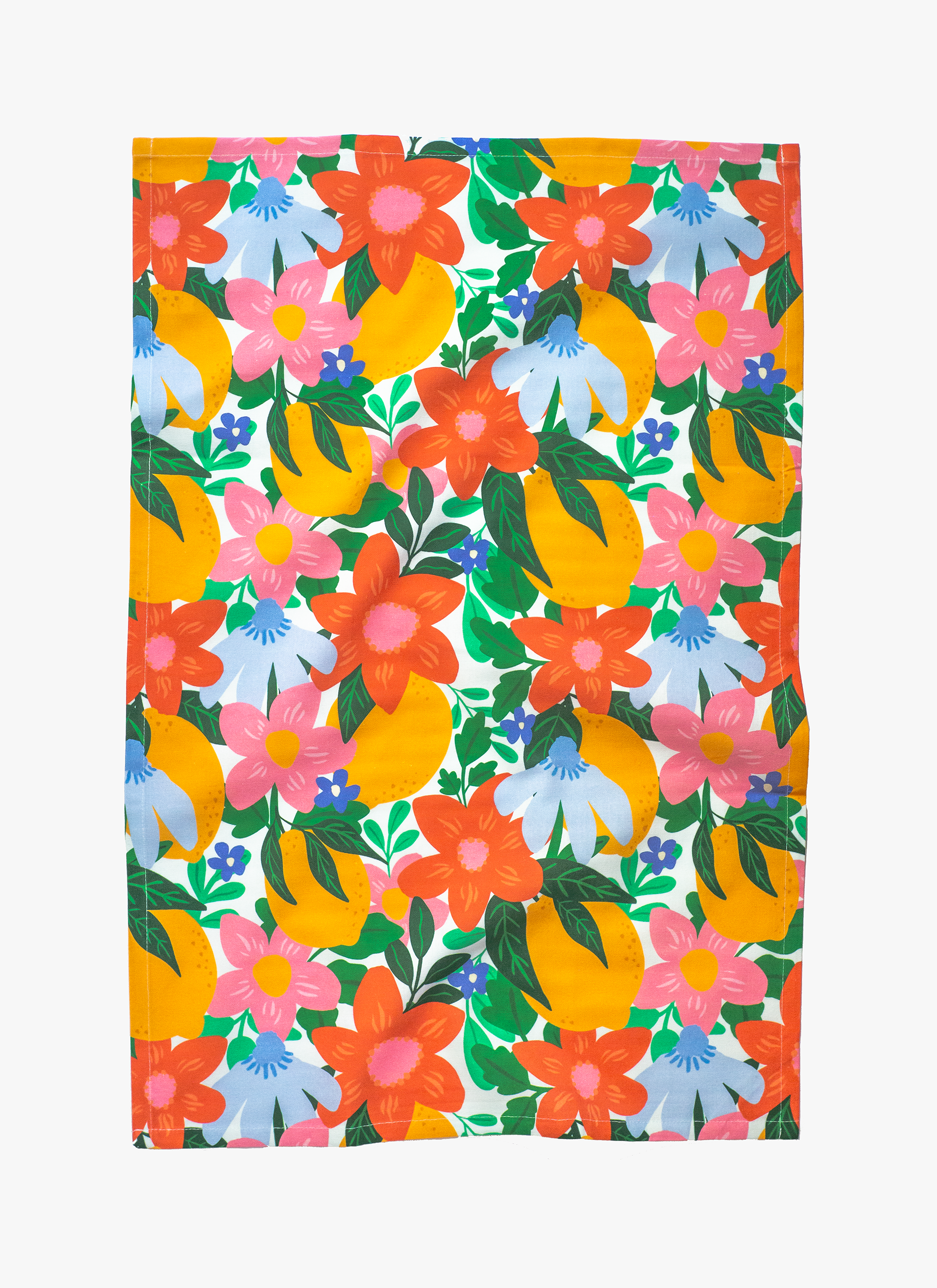 Citrus Blooms Tea Towel